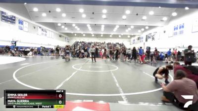 100 lbs Quarterfinal - Maya Guerra, Santa Monica High School Wrest vs Emma Seiler, Granite Hills WC