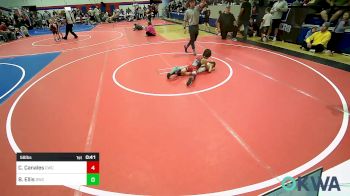 58 lbs Quarterfinal - Cruz Canales, Claremore Wrestling Club vs Braxton Ellis, Salina Wrestling Club