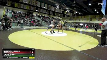 175 lbs Semifinal - Kameron Phillips, Temecula Valley vs Jacob Honey, Bakersfield