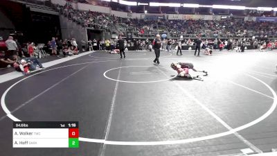 94.6 lbs Consi Of 8 #1 - Aspen Walker, Trailblazer Wrestling Club vs AuBree Hoff, Darkhorse WC