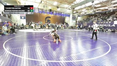 118 lbs Champ. Round 1 - Dawson Porter-Holmes, Great Falls High/MSDB, MT vs Caleb Poe-Hatten, Flathead