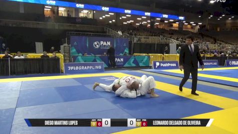 Leonardo Delgado De Oliveira vs Diego Martins Lopes 2025 Pan Jiu Jitsu IBJJF Championship