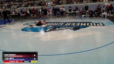 108 lbs Semifinal - Liam Sorley, Anchor Kings Wrestling Club vs Tyge Beck, Valdez Youth Wrestling Club Inc.