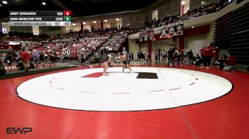 135 lbs Consi Of 8 #2 - Abby Edwards, Yukon vs Ania-Maelynn Fox, Cache High School Girls