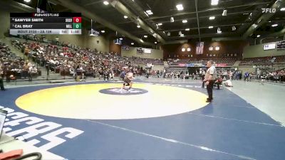 2A 126 lbs Quarterfinal - Cal Bray, Millard vs Sawyer Smith, South Sevier