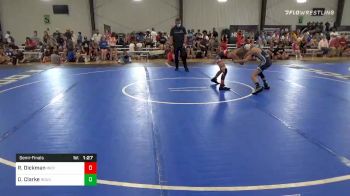 76 lbs Semifinal - Revin Dickman, The Compound Indy vs Dj Clarke, Roundtree