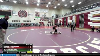 90 lbs Semifinal - Fabian Contreras, West Middle School vs Kolton Whiting, East Valley Middle School