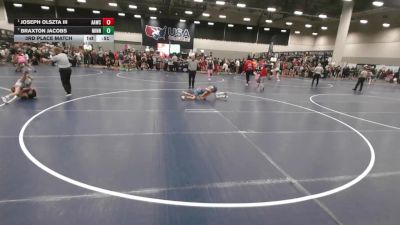 84 lbs 3rd Place Match - Joseph Olszta III, All American Wrestling Club vs Braxton Jacobs, Minnesota