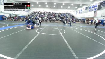 155 lbs Cons. Round 2 - Josephine Vazquez, Rancho Cucamonga vs Karen Medina, Western