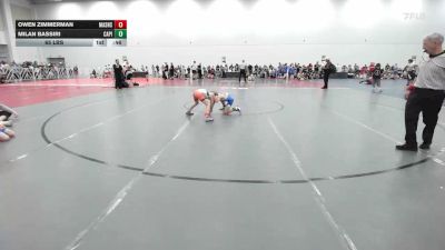 65 lbs Rr Rnd 2 - Owen Zimmerman, Mat Assassins White - EL vs Milan Bassiri, Capital City Wrestling Club - EL