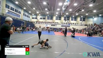 55 lbs Round Of 16 - Flynt Hodge, Apache Youth Wrestling vs Garrett Morgan, Saints Wrestling Club