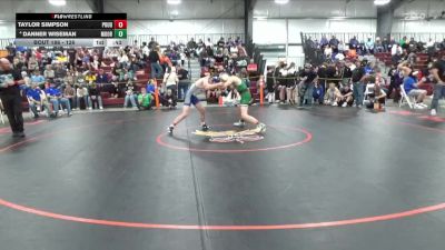 126 lbs Cons. Round 2 - Taylor Simpson, Poudre vs Danner Wiseman, Moorcroft