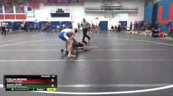 141 lbs Champ. Round 1 - Collin Brown, Cornell College vs Zach Licht, Wisconsin-Platteville