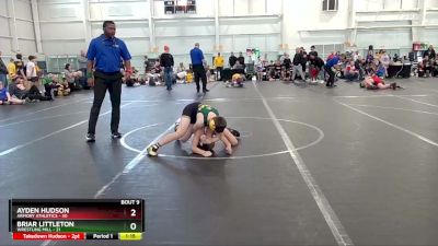 88 lbs Finals (8 Team) - Ayden Hudson, Armory Athletics vs Briar Littleton, Wrestling Mill