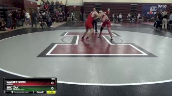 190 lbs 27th Place Match - Walker Smith, Lisbon vs Eric Zak, Union, LaPorte City