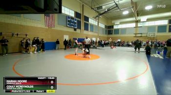 115lbs Champ. Round 2 - Couly McReynolds, Woodland (Girls) vs Mariah Moore, Ferndale (Girls)