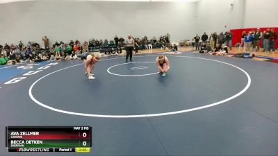 190 lbs Quarterfinal - Becca Oetken, Sheridan vs Ava Zellmer, Laramie