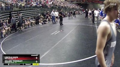 102 lbs Semis & 1st Wrestleback (8 Team) - Carter Booze, Nebraska Blue vs Bode McIlravy, Iowa USA Grey