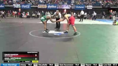 Quarterfinal - David Ransom, Belle Chasse vs Nigel Whitehead, Archbishop Shaw