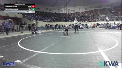 49 lbs Consi Of 16 #2 - Greyson Bode, Perry Wrestling Academy vs Trenten Harris, Pin-King All Stars