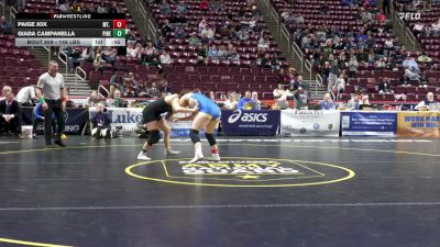 148 lbs 3rd Place - Paige Jox, Mt. Lebanon-G vs Giada Campanella, Pine-Richland-G