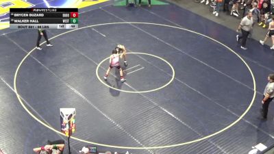 96 lbs Consi Of 32 #2 - Brycen Buzard, Dubois vs Walker Hall, West Greene