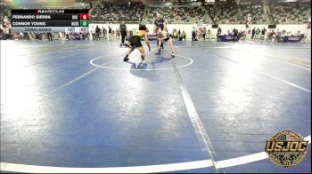 110 lbs Consolation - Fernando Sierra, OKC Saints Wrestling vs Connor Young, Husky Wrestling Club