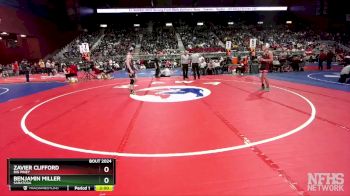 2A-126 lbs Champ. Round 1 - Zavier Clifford, Big Piney vs Benjamin Miller, Saratoga