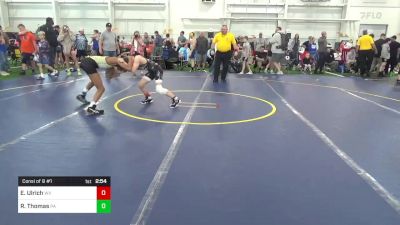 S-108 lbs Consi Of 8 #1 - Evan Ulrich, WV vs Rayne Thomas, PA