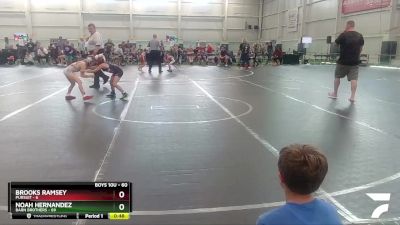 60 lbs Quarterfinal - Brooks Ramsey, Pursuit vs Noah Hernandez, Barn Brothers