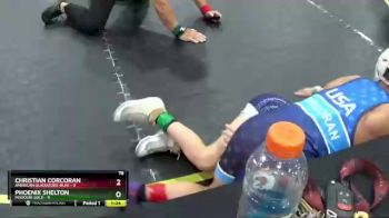 78 lbs Round 4 (6 Team) - Christian Corcoran, American Gladiators-Blue vs Phoenix Shelton, Missouri Gold