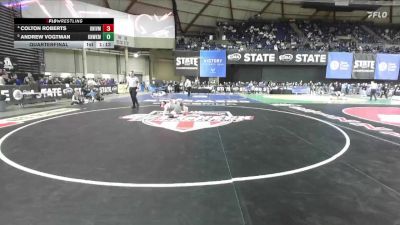 Boys 3A 113 lbs Quarterfinal - Andrew Vogtman, Kennewick vs Colton Roberts, University