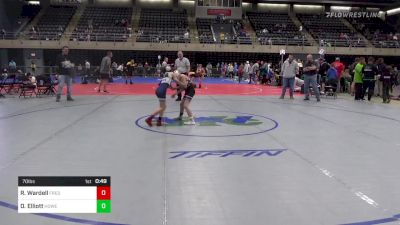 70 lbs Consi Of 4 - Robert Wardell, Frederick vs Drew Elliott, Howely