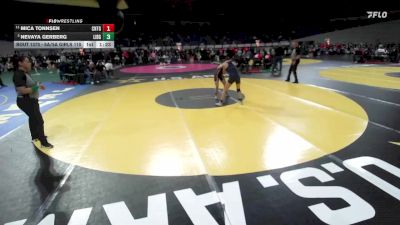 6A/5A Girls 110 3rd Place Match - Mica Tonnsen, Central Girls vs Nevaya Gerberg, Liberty Girls