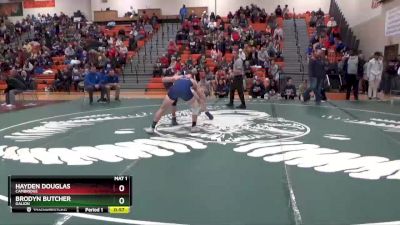 157 lbs Cons. Round 4 - Brodyn Butcher, Galion vs Hayden Douglas, Cambridge