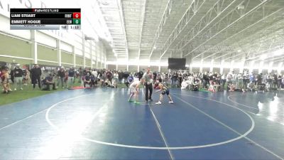 98 lbs Cons. Semi - Liam Stuart, Top Of The Rock vs Emmett Hogue, Evanston Elite Wrestling