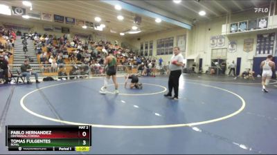 157 lbs Quarterfinal - Pablo Hernandez, Centennial/Corona vs Tomas Fulgentes, Royal