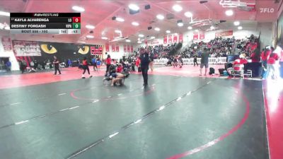 100 lbs Cons. Round 2 - Destiny Forgash, Villa Park vs Kayla Alvarenga, Los Osos