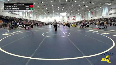 69 lbs Cons. Round 3 - Lillian Black, Whitney Point Youth Wrestling Club vs Lillian Simmons, Carmel Youth Wrestling Club