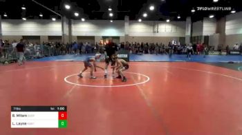 71 lbs Quarterfinal - Benjamin Milam, Scorpion Wrestling Club vs Lucas Layne, North Brevard Wrestling Association