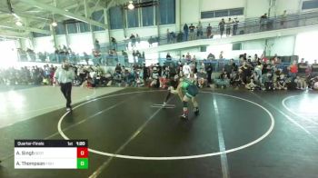 130 lbs Quarterfinal - Aryanah Singh, Scotsmen WC vs Amellia Thompson, Fight Syndicate Big Bear