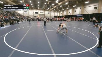 132 lbs Quarterfinals (8 Team) - Dallas Wadsworth, Central Valley vs Cash Truksa, Aquinas Catholic
