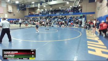 100lbs Quarterfinal - Sloane Kruger, Black Hills (Girls) vs Mya Robles, Peninsula (Girls)