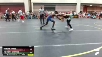 105 lbs Semifinal - Nathan Manos, Palmetto State Wrestling Academy vs Kenneth Clyburn, Modern Warrior Wrestling Club