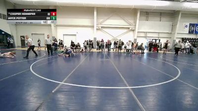 82 lbs Cons. Round 2 - Cooper Hennefer, Declo Stingers vs Jayce Potter, Green River Grapplers