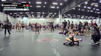 72 lbs Round 3 (8 Team) - Maverick Womack, GA United Blue vs Matthew Peyton, Level Up Wrestling