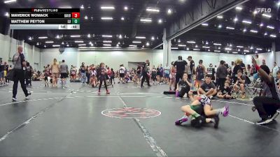 72 lbs Round 3 (8 Team) - Maverick Womack, GA United Blue vs Matthew Peyton, Level Up Wrestling