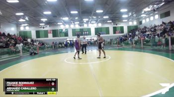 Boys 159 lbs Champ. Round 1 - Frankie Rodriguez, West Valley Boys vs Armando Caballero, Portola Boys