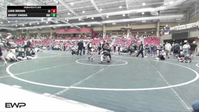 64 lbs Semis & 1st Wb (8 Team) - Luke Brown, Superducks vs Brody Owens, Brawlers