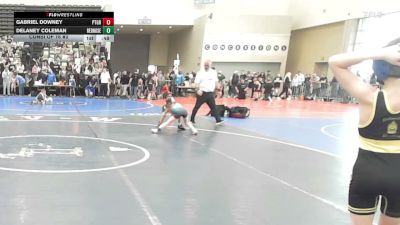 58-M lbs Consi Of 16 #2 - Gabriel Downey, Pottsgrove vs Delaney Coleman, RedNose Wrestling School